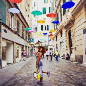 Super cute striped jumpsuit